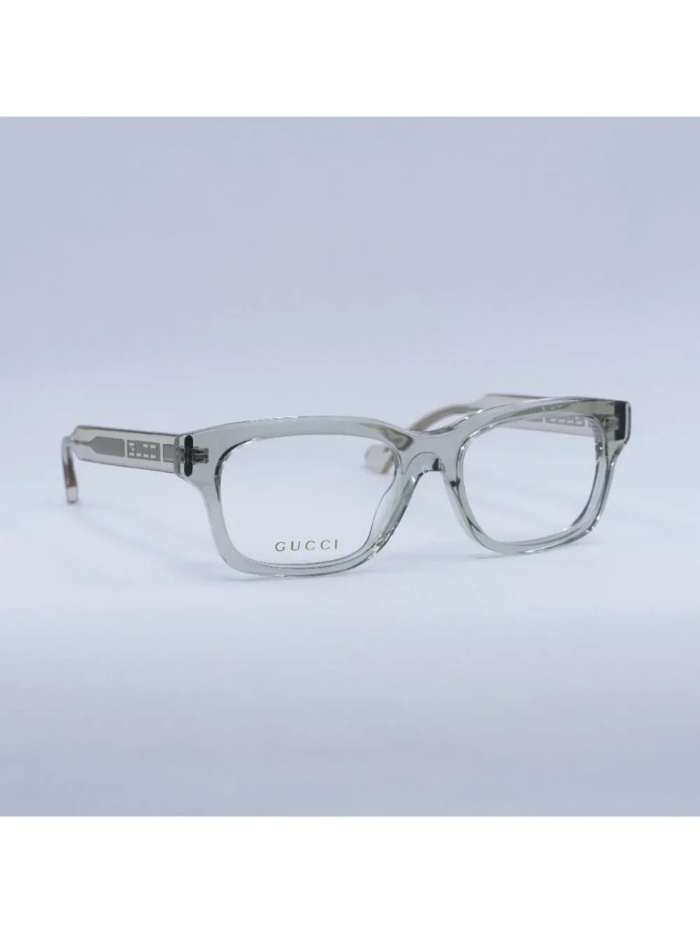 Gucci GG1731O 004 Eyeglasses Khaki Green 54mm Rectangle  Frame